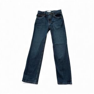 Wrangler Classic Straight Leg Dark Blue Wash Denim‎ Jeans Girl's 12 Regular